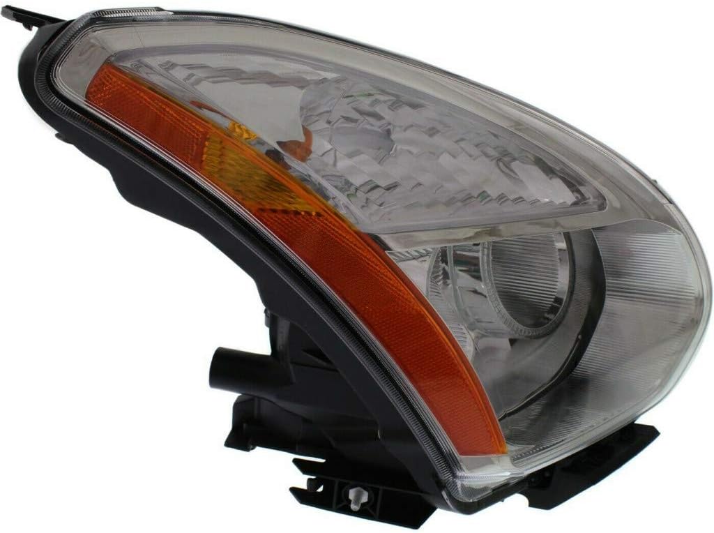 Headlight Assembly for Nissan Rogue 2008 Passenger Side Halogen Z9551