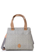 Dove Herringbone Diaper Bag N73170