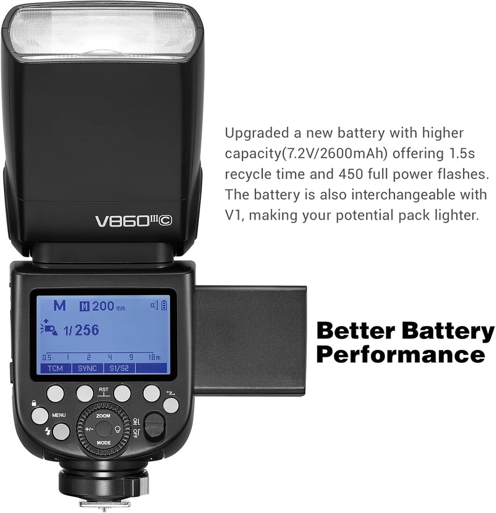 Camera Flash Speedlite TTL GN60 2600mAh Modeling Light G983