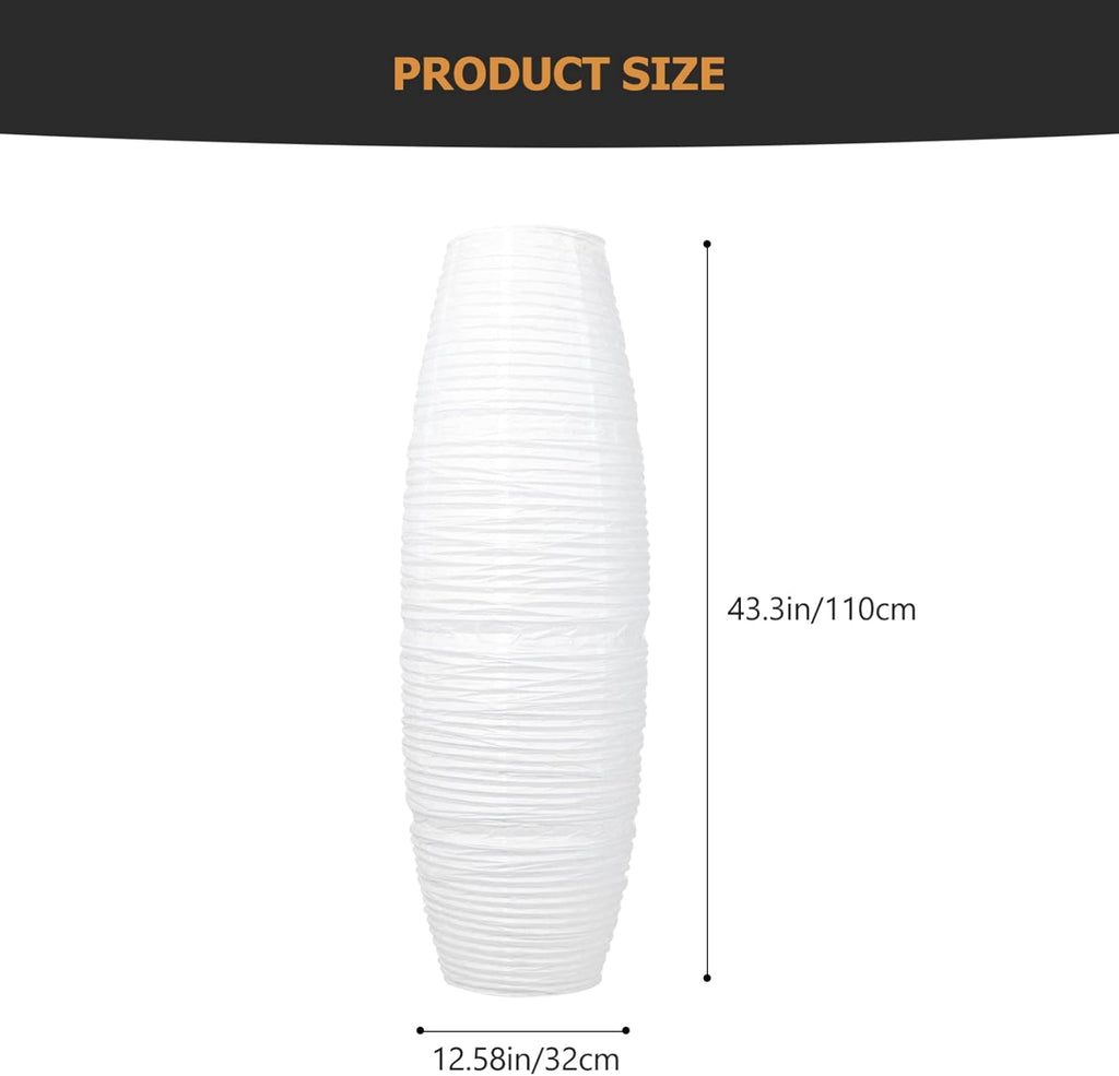Paper Floor Lamp Shade with Bulb Cage Guard A3575