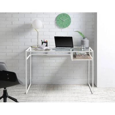 White Glass Desk D253419