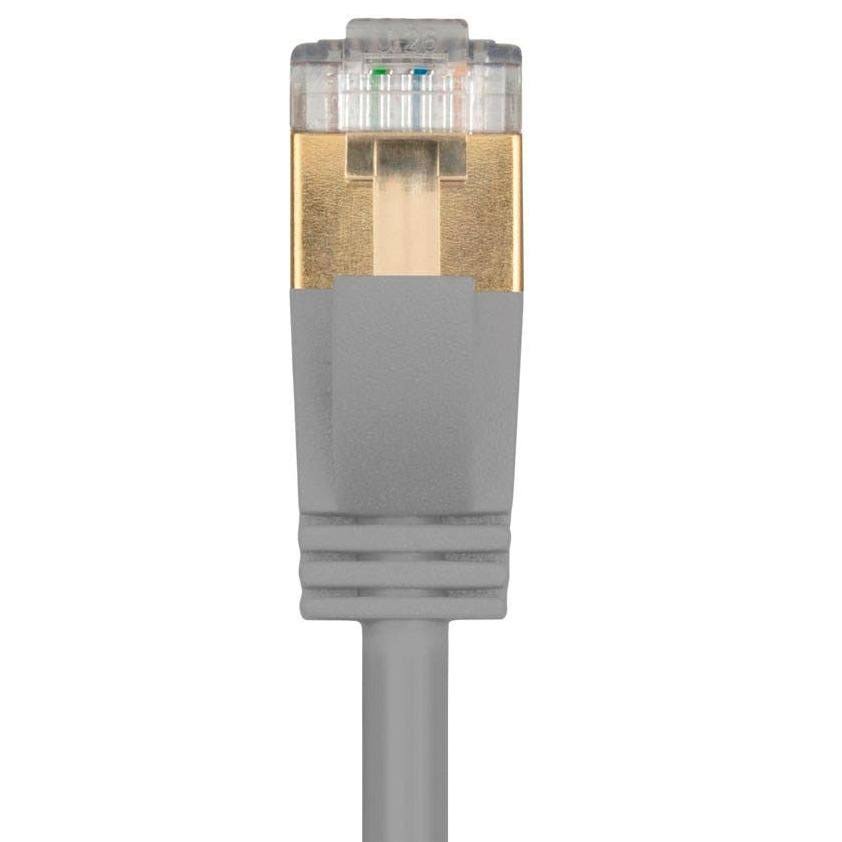 SlimRun Cat6a Ethernet Patch Cable, RJ45, STP, 36awg, 30ft C73742