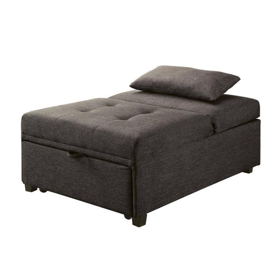 Dark Gray Futon Ottoman N788