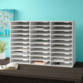 White 30 Slot File Organizer T689616