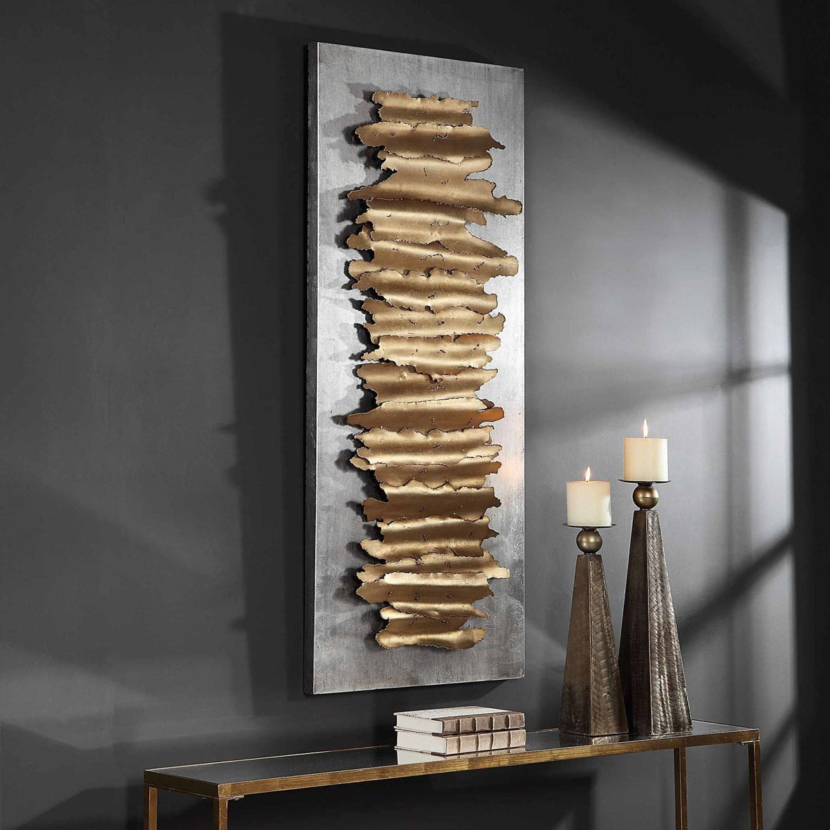 Gold Metal Wall Decor J407