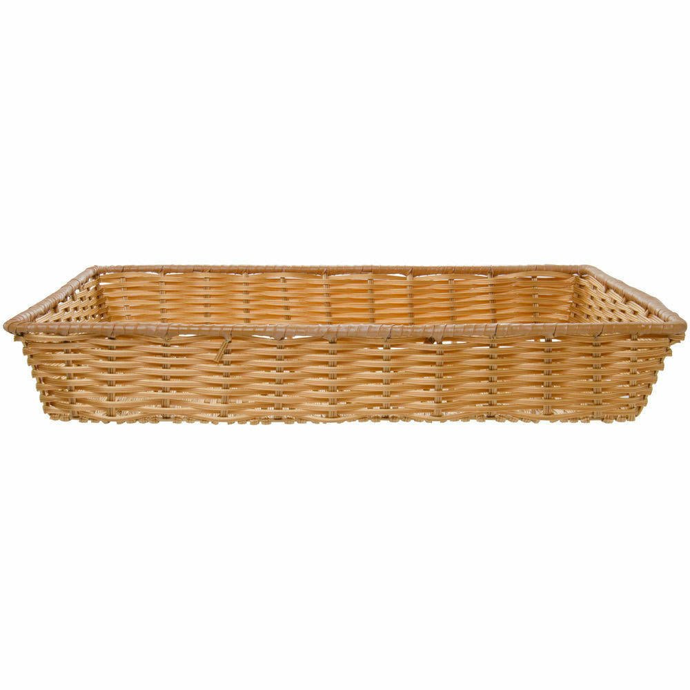 Rectangular Natural Plastic Washable Basket M75419