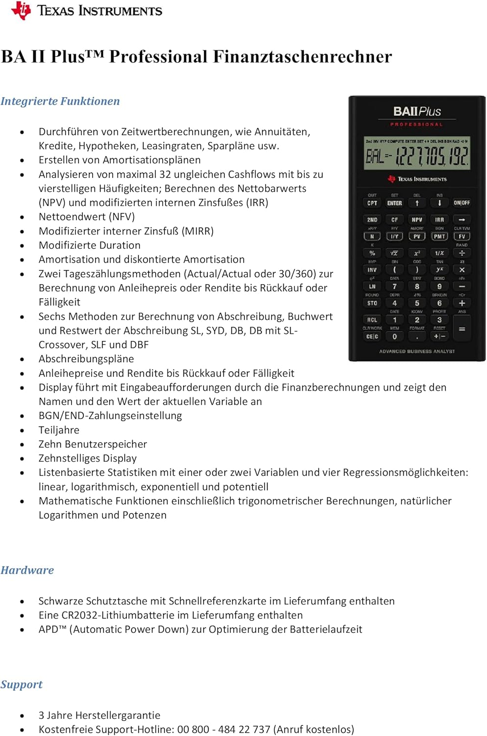 Financial Calculator G929277