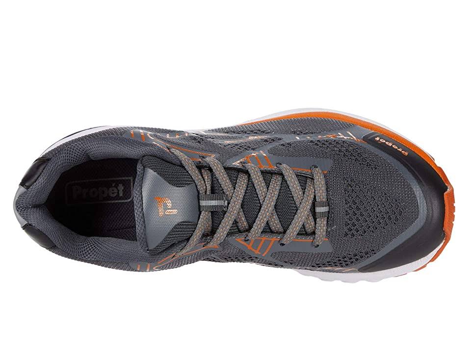 Men's Propet One LT Dark Grey/Burnt Orange Size 15 R950495