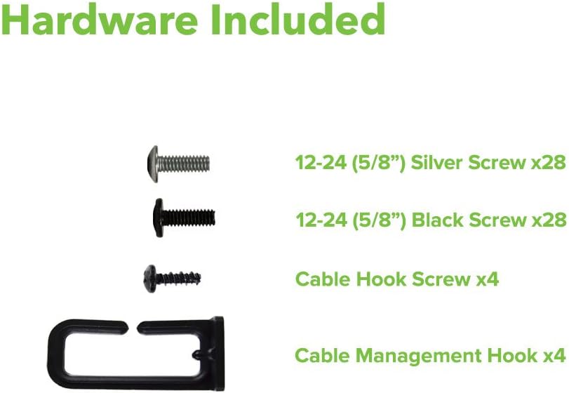 13U 2 Post Open Frame Server Networking Rack Threaded Hole Blk M4855