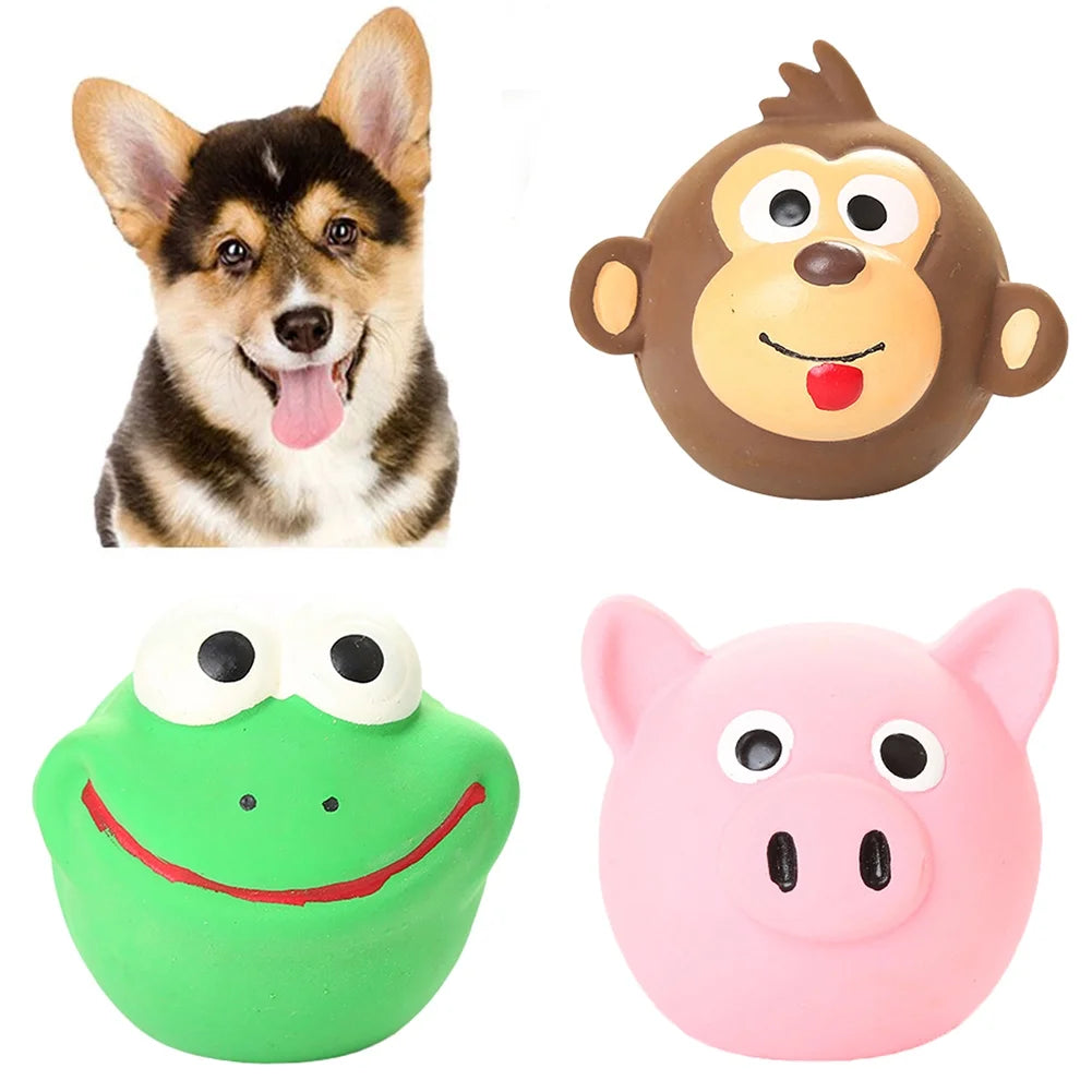 Frog Shape Squeaker Dog Chewing Toy M561598