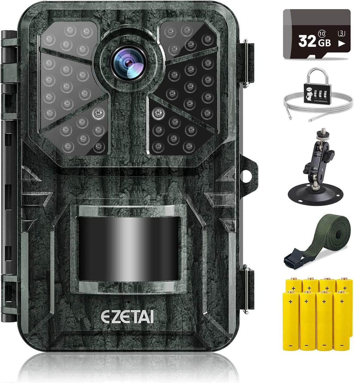 1520P 20MP Mini Trail Camera with Night Vision Motion Activated IP66 Waterproof B4124