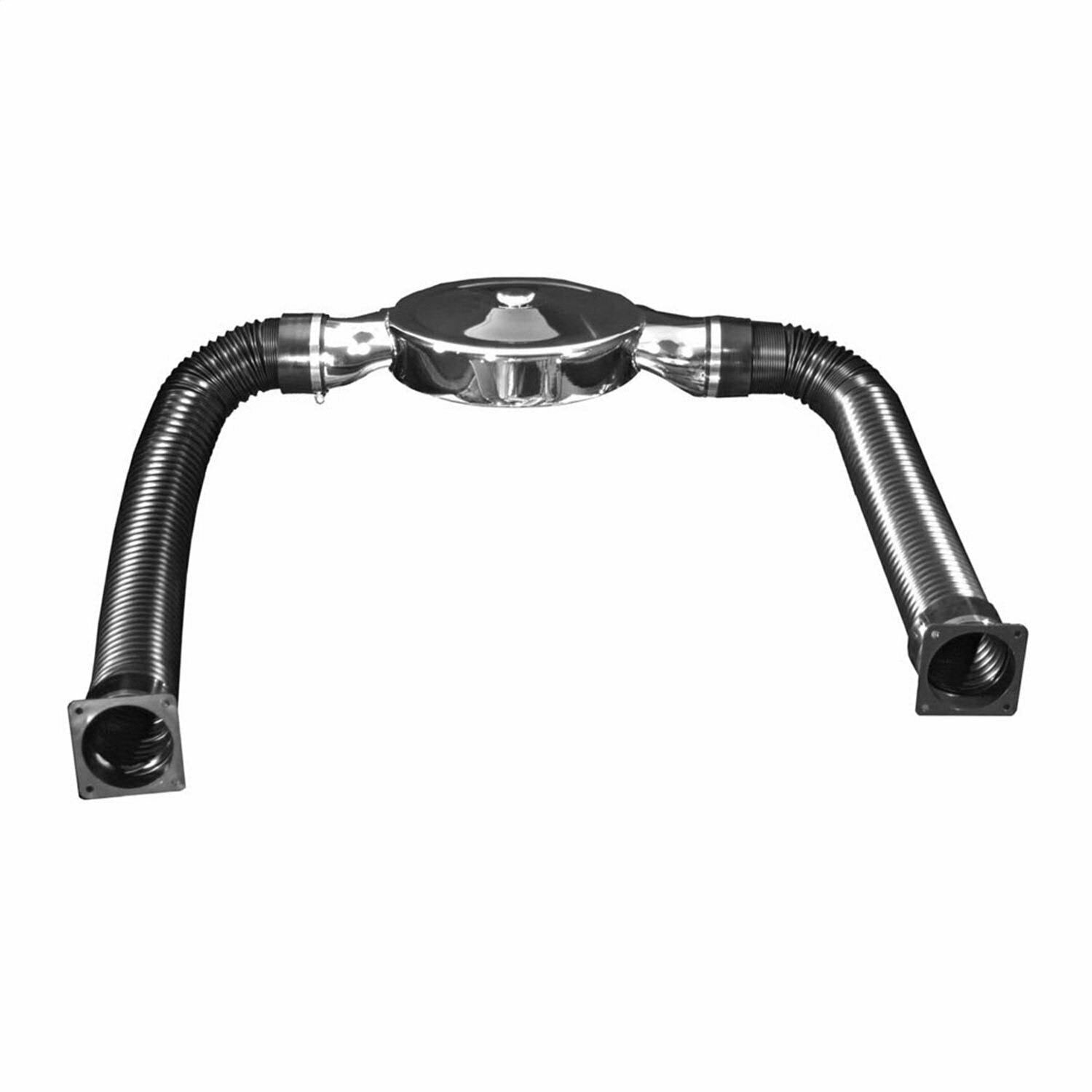 Chrome Low Profile Air Box Kit with Black Duct I90052