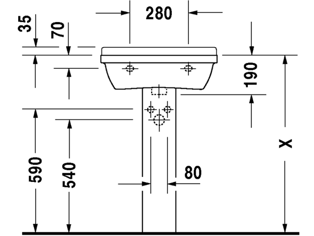 Wall Mount Washbasin H384577