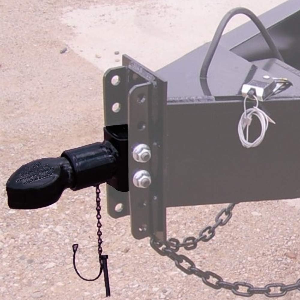 Adjustable Channel-Mount Trailer Coupler, 2-5/16 in, 12500LBS, Black, Pack of 2 K746