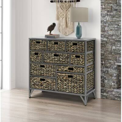 10 Drawer Accent Chest Gray O711502