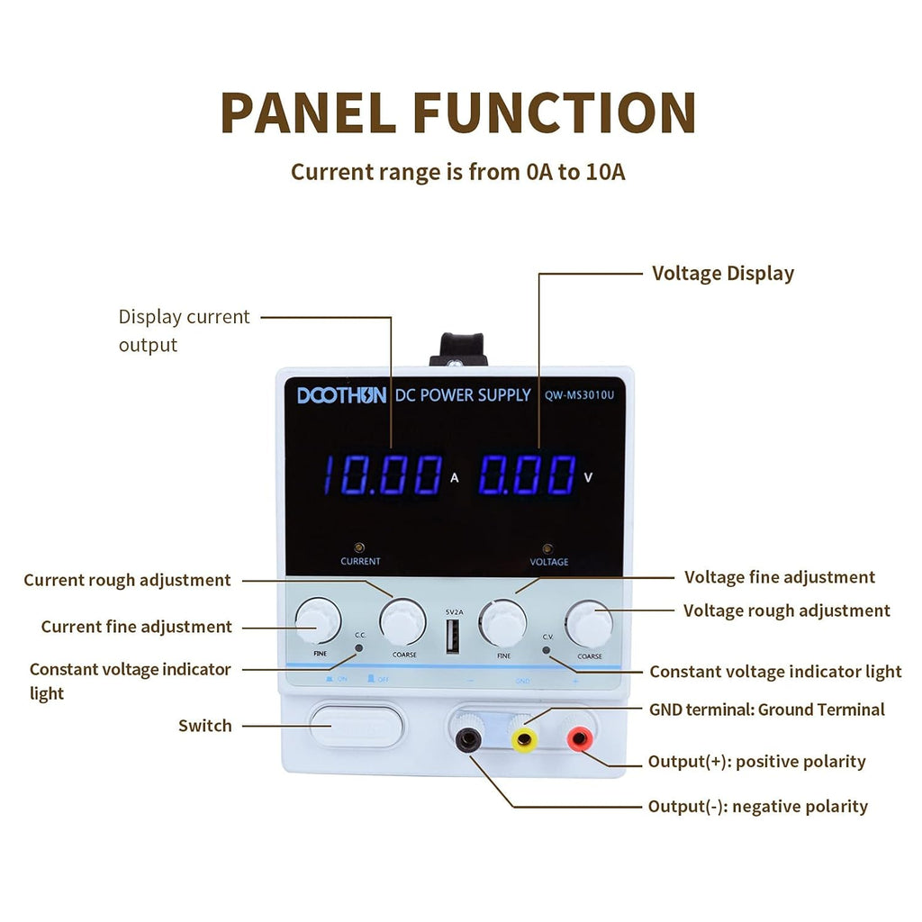 30V/10A Adjustable Switching Regulated Bench Power Supply with LED Display N13040