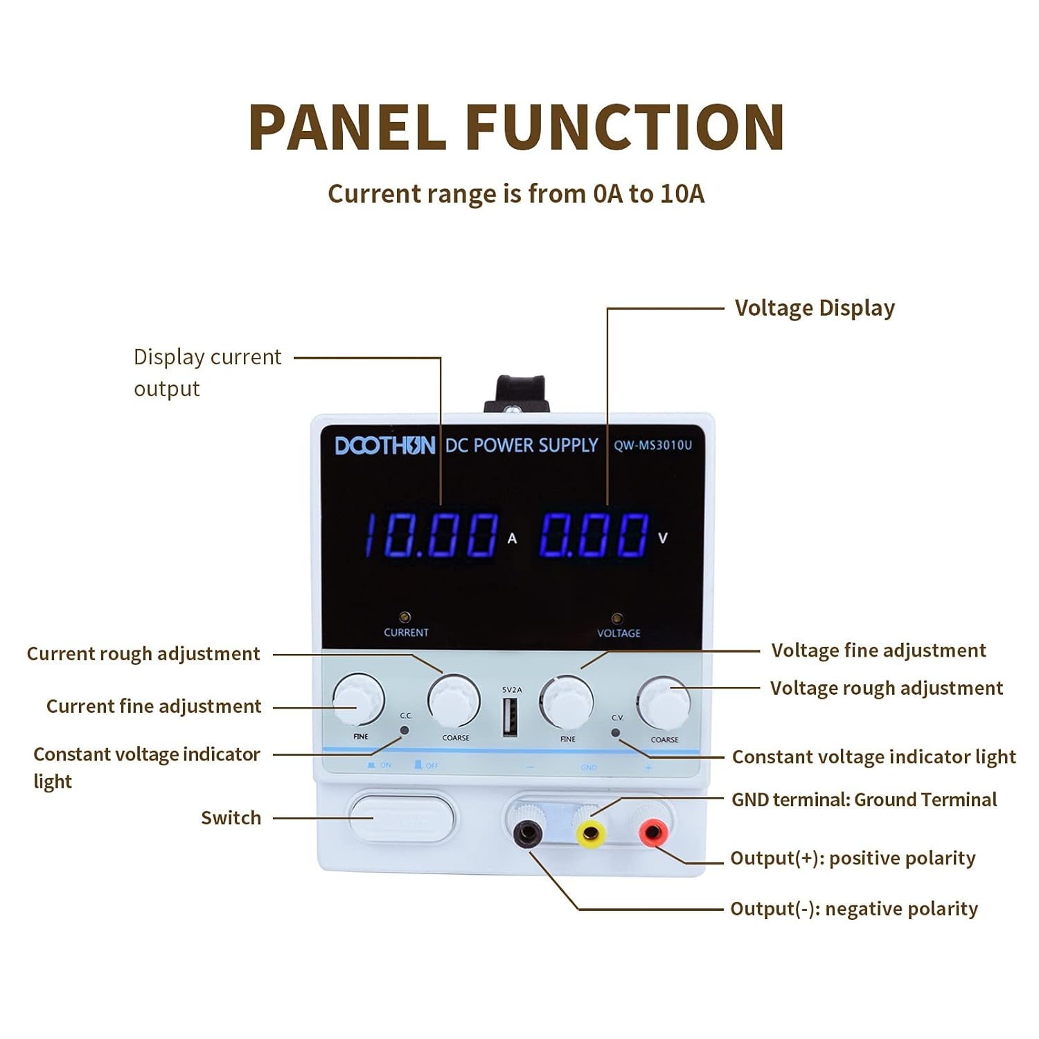 30V/10A Adjustable Switching Regulated Bench Power Supply with LED Display N13040