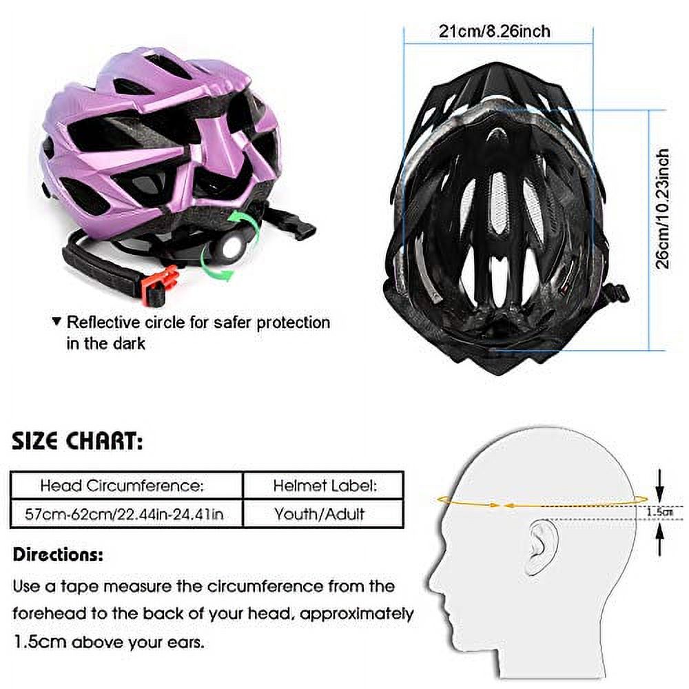Lightweight Bicycle Helmet with Detachable Sun Visor and Insect Net Z417905