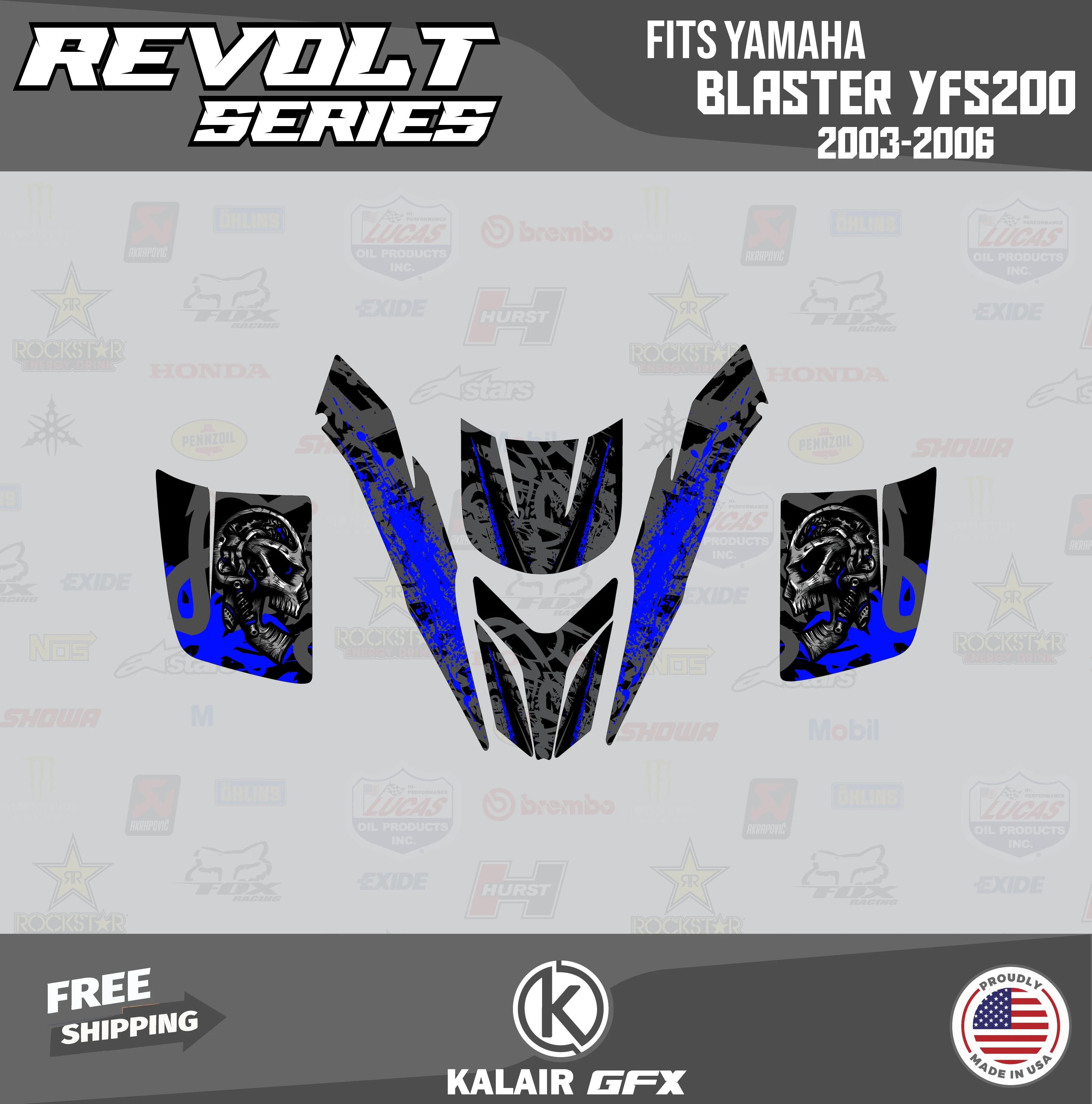 GFX Graphics Kit for Yamaha ATV BLASTER YFS 200 A702