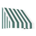 Forest/White Stripe Acrylic Fixed Awning O4202