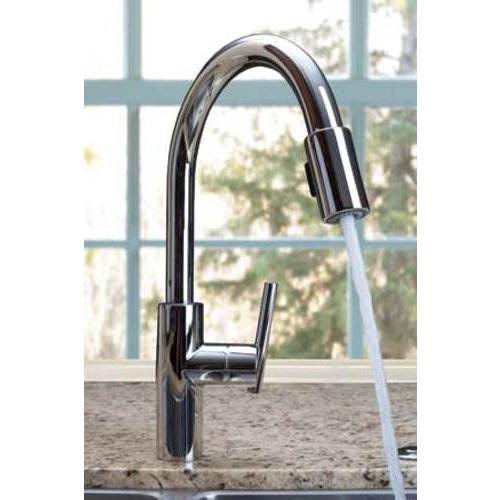 Polished Nickel Pull-Down Kitchen Faucet M17262