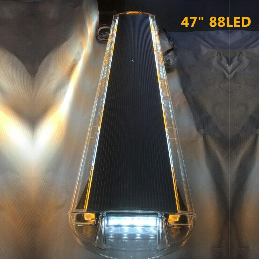 Amber White LED Emergency Strobe Light Bar C142