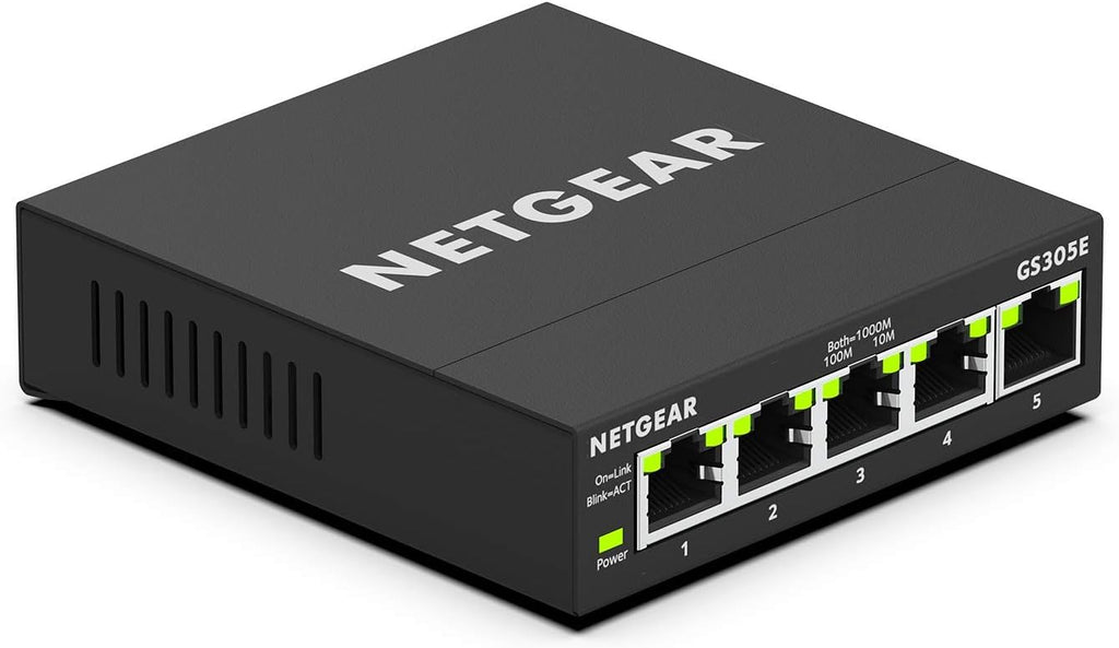 Black 8-Port Gigabit Ethernet Plus Switch Pack of 2 U810196