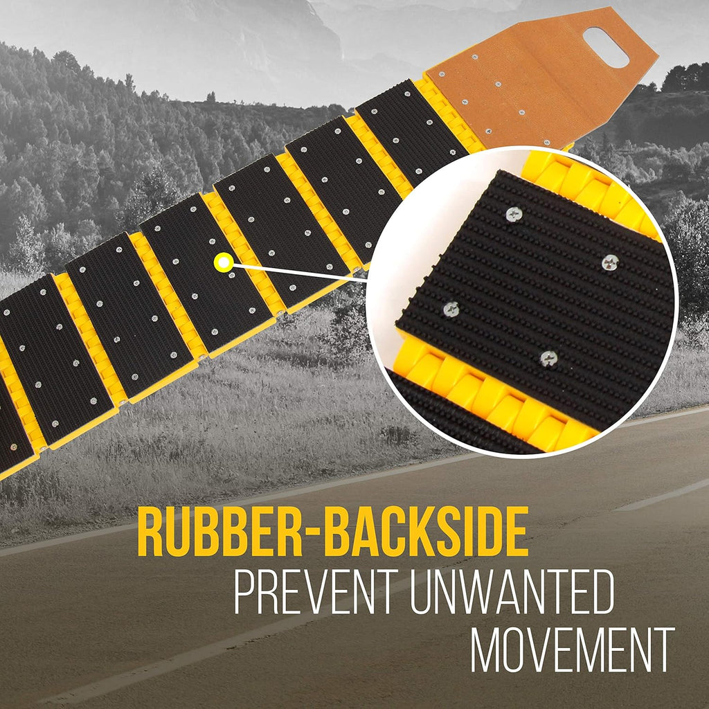 Heavy Duty Reflective Plastic Speed Bump for Driveway Roads Parking Lot X6153