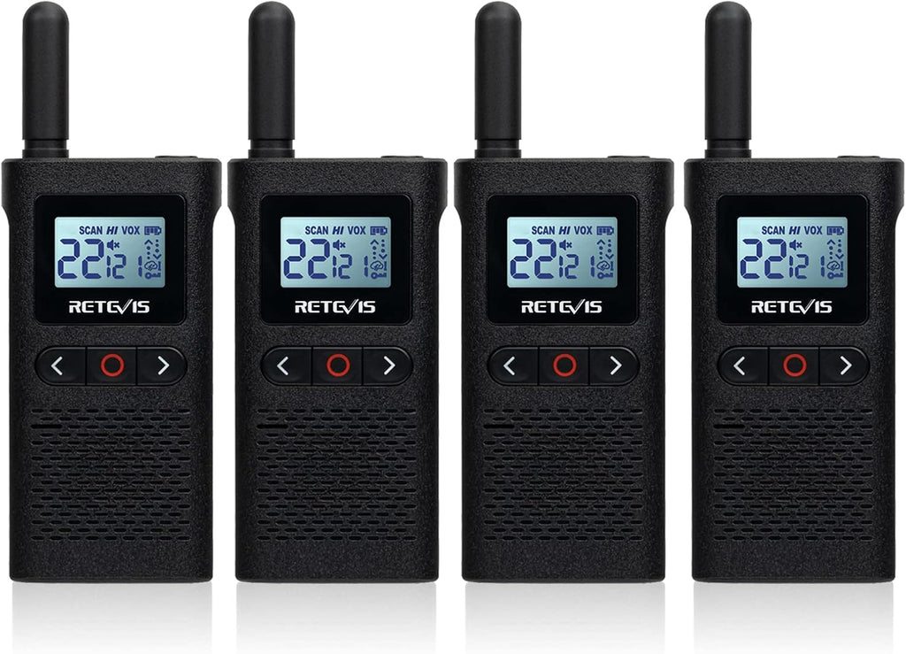 4 Pack Rechargeable Two Way Radio with Screen E32024