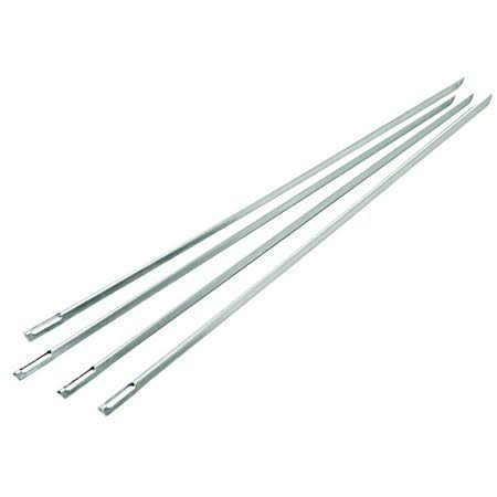 Stainless Steel Skewers 4 Piece, 15 in F600822
