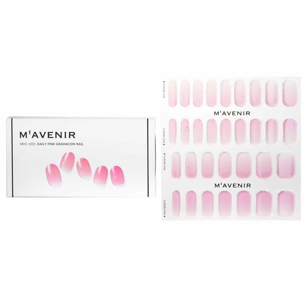 Pink Glass Nail Sticker 32pcs S530