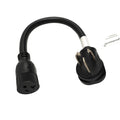Dryer Adapter Cord, 3-Prong 10-50P Male to 5-20R Female, 125V, 18 inch Z62413