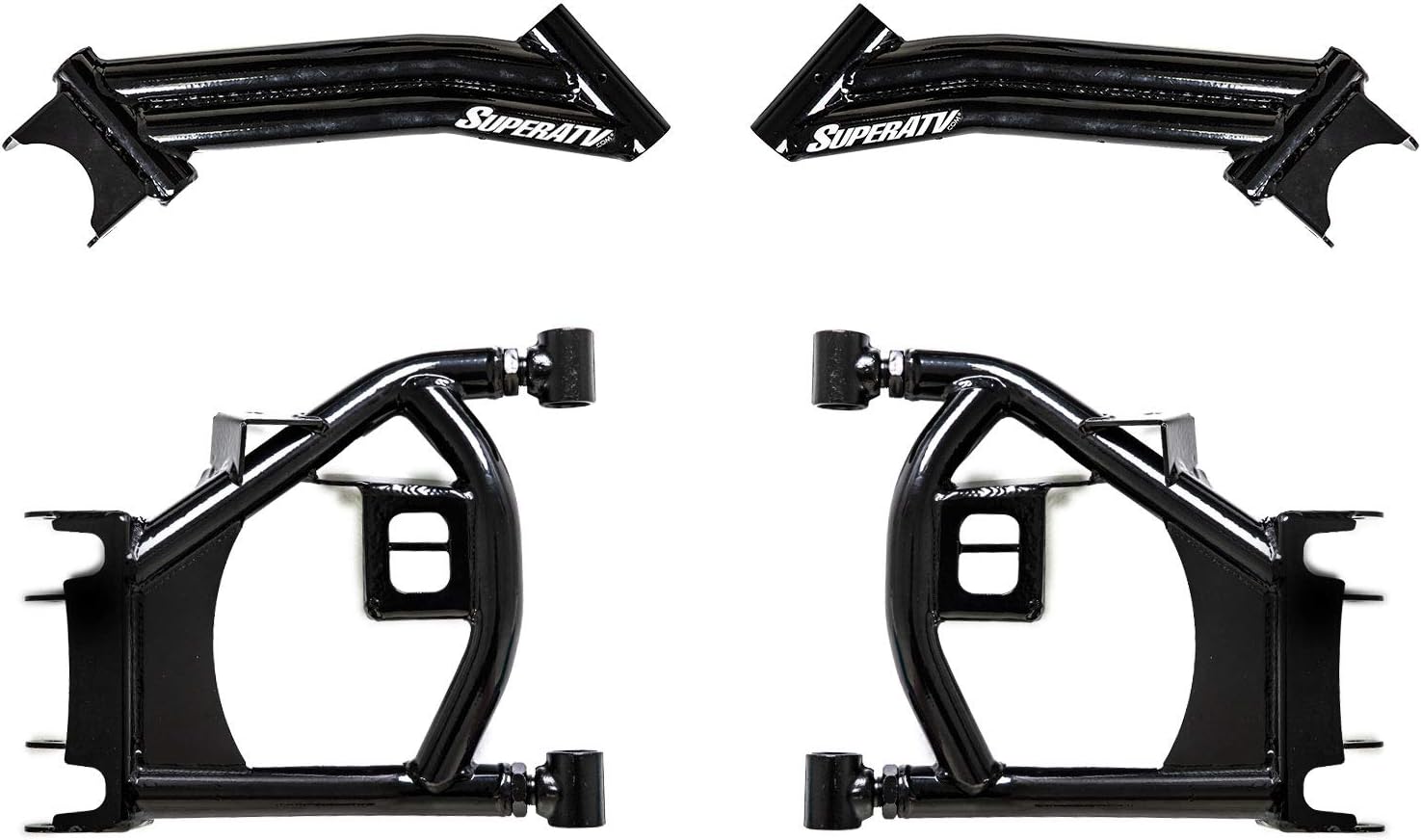 Heavy Duty High Clearance 1.5" Rear Offset A Arms for Can-Am Maverick Trail (2018+) - Black G121
