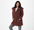 Deep Rosewood Size Large Shearling Car Coat S487134