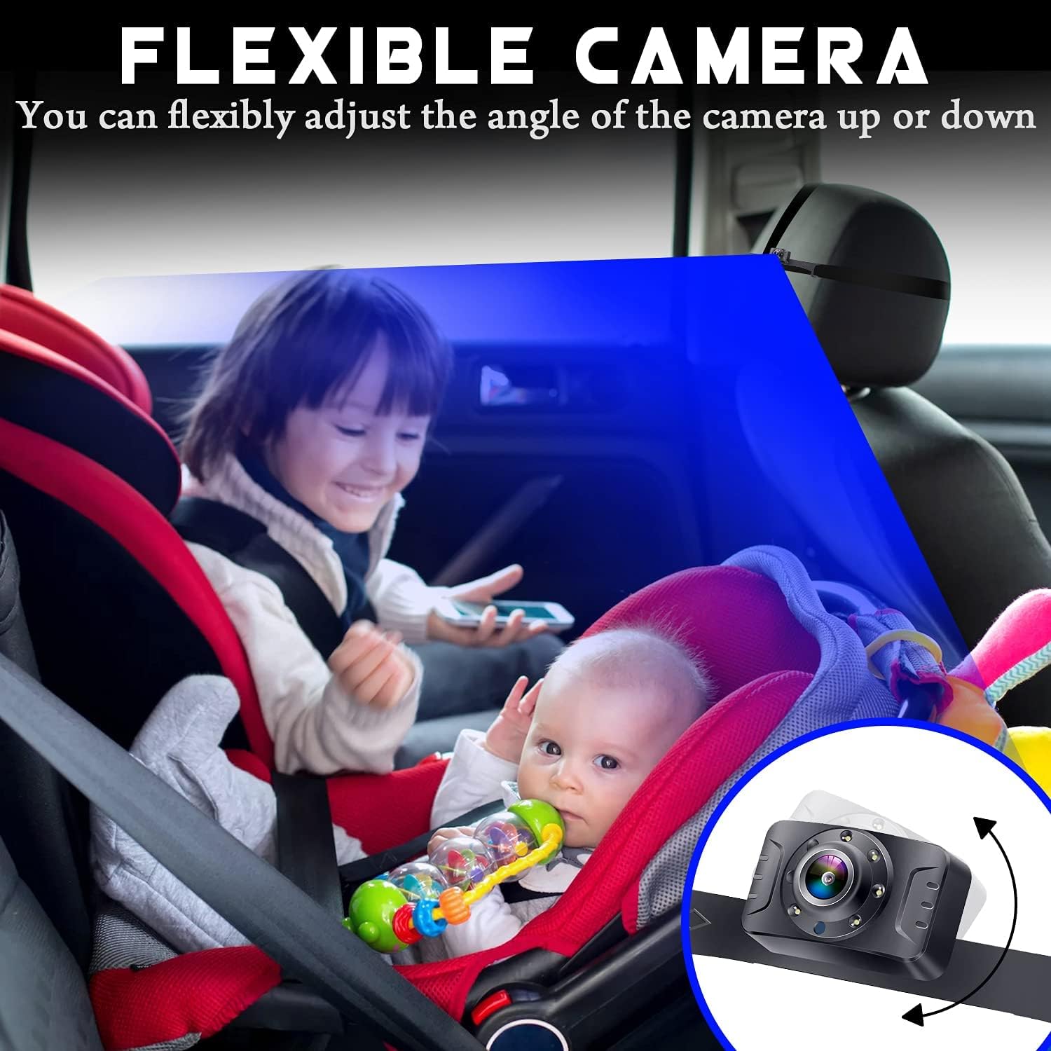 5'' AHD 1080P IR Night Vision Baby Car Camera R404