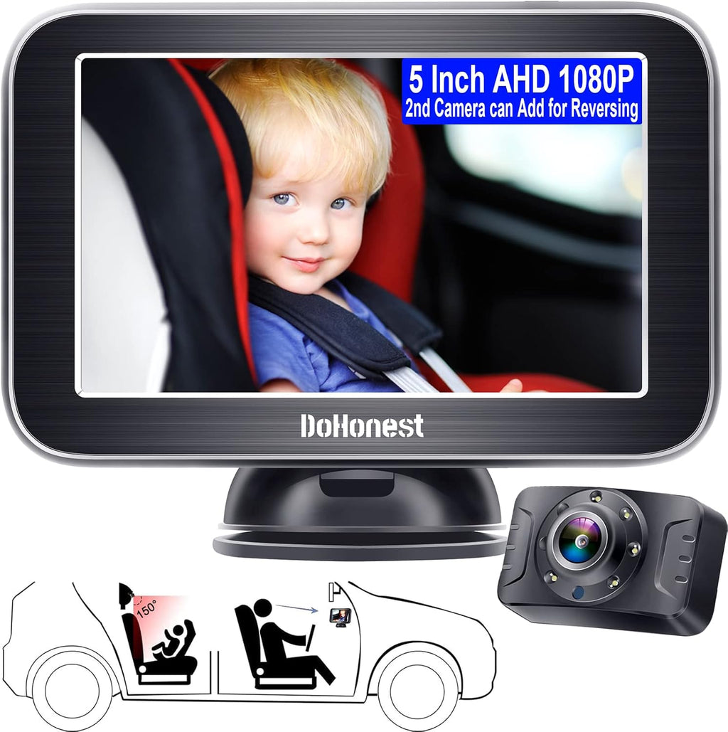 5'' AHD 1080P IR Night Vision Baby Car Camera R404