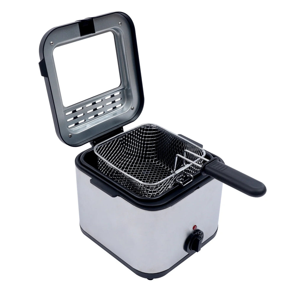 2.5 L Oil Capacity Stainless Steel Mesh Basket Electric Deep Fryer with Temperature Control Y910415