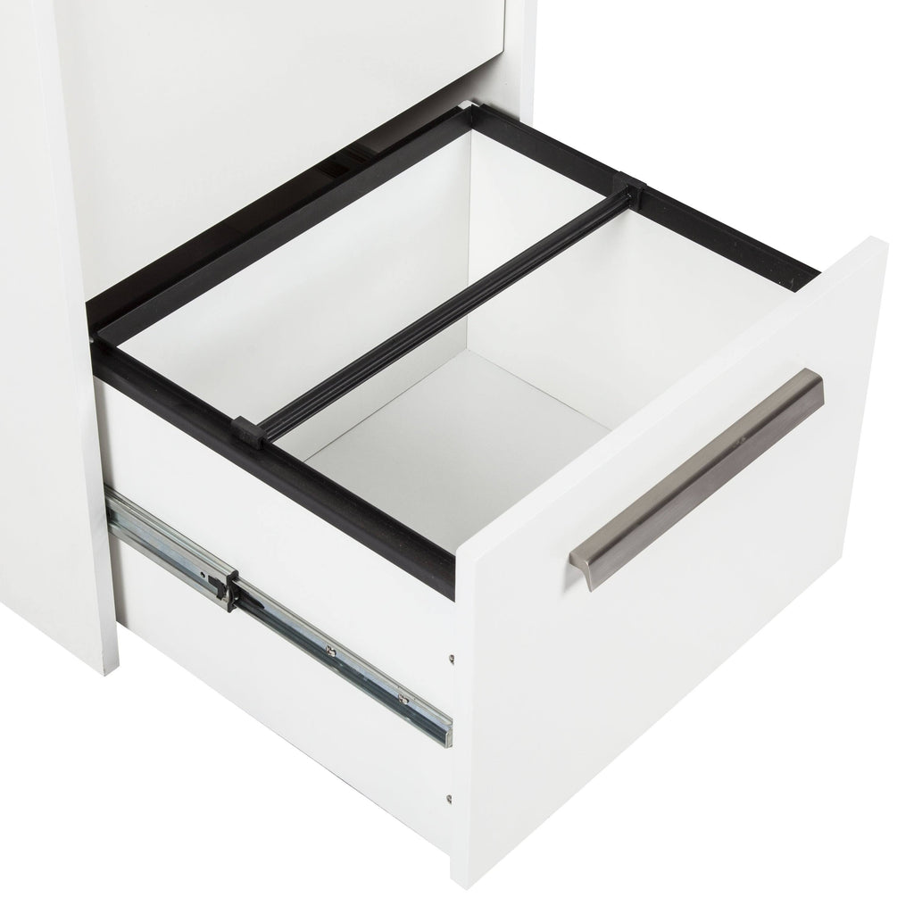 Alaska White Wood Grain 3-Drawer Lateral File L659