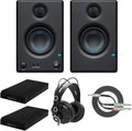 Studio Monitors (Pair) with Headphones, Isolation Pads and Breakout Cable B9178