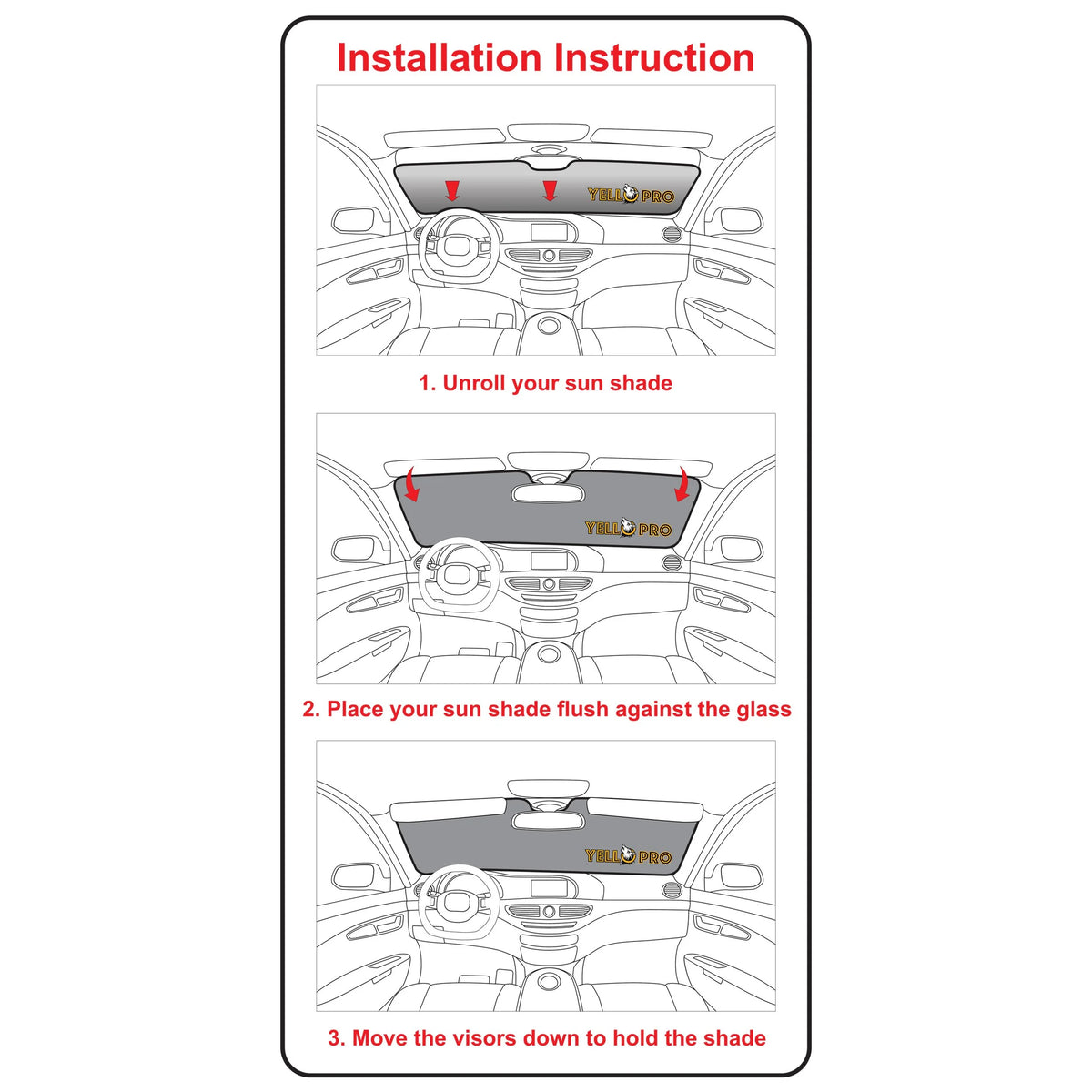Front Windshield Sunshade for Dodge RAM ProMaster Van P45848