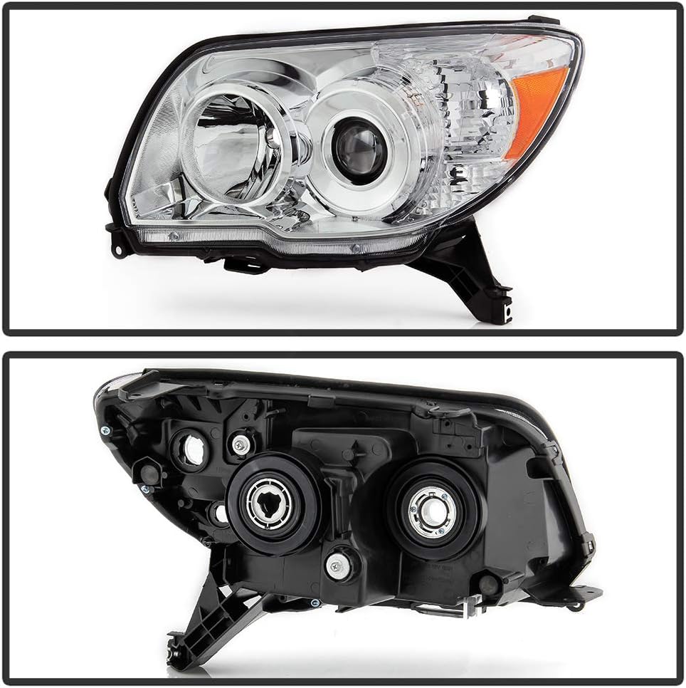 Chrome Housing Projector Headlights Set Q4353