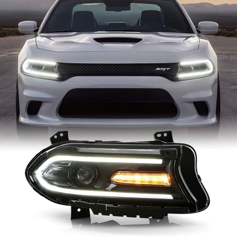 LED DRL Tube Projector Headlight Headlamp Passenger Side M715