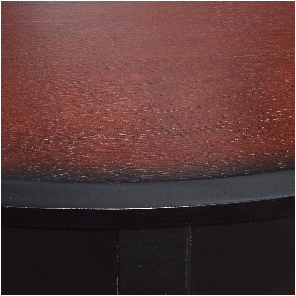 Black Cherry Demi Lune Console Table K460473