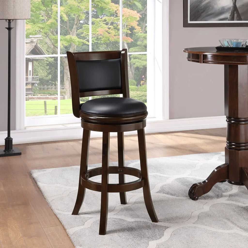 Cappuccino Swivel Wood Kitchen Bar Stool N18633
