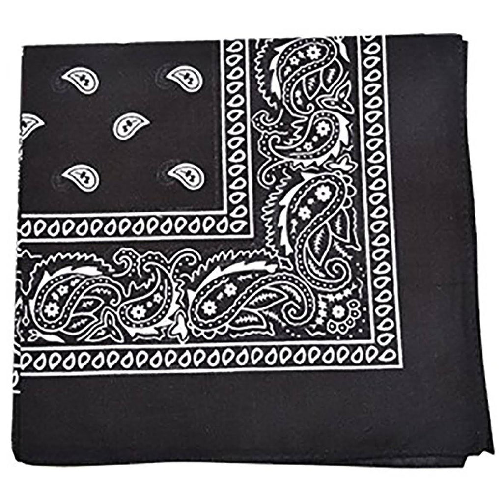 96 Pack 100% Polyester Paisley Bandanas Y50389