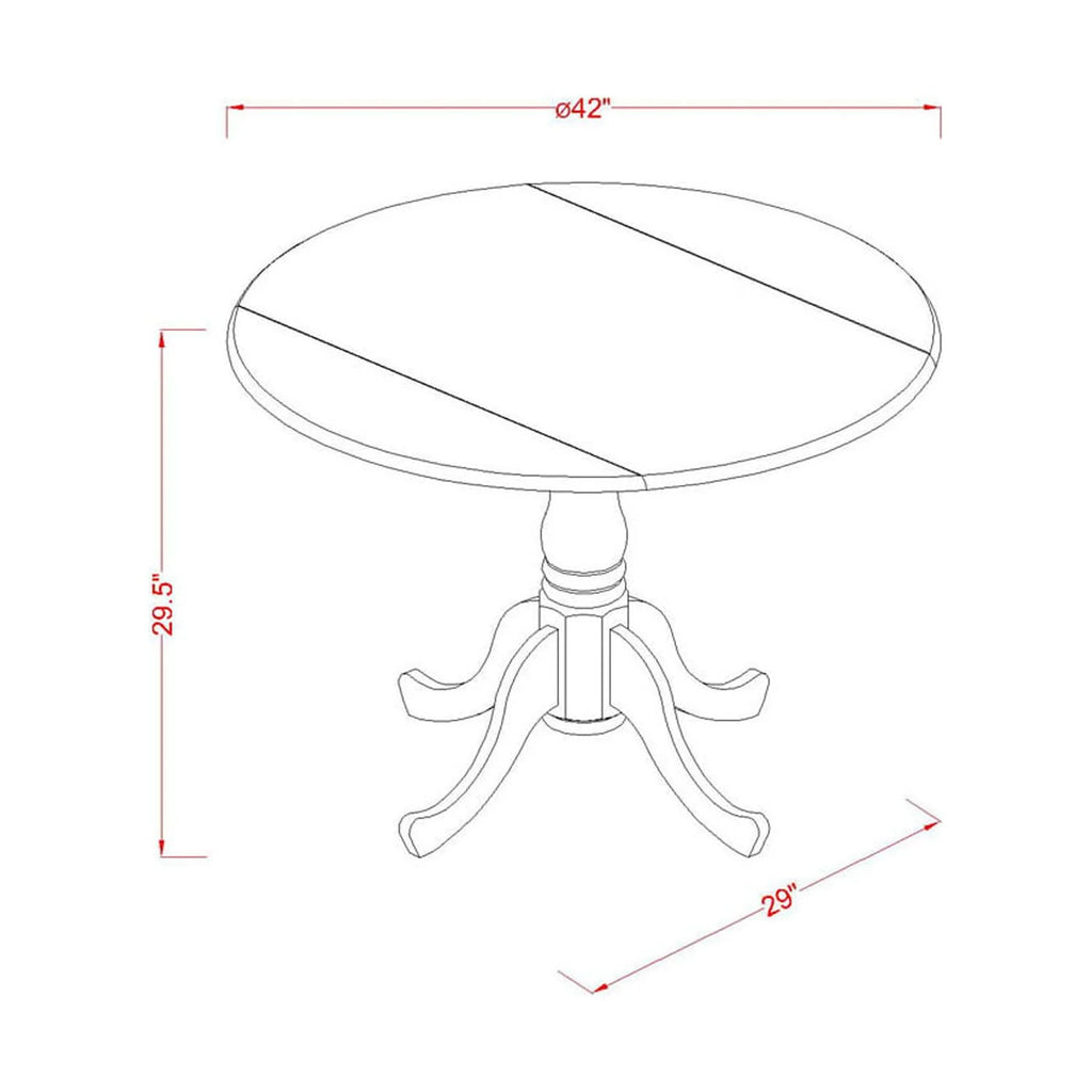 3-piece Wood Dining Set J4869