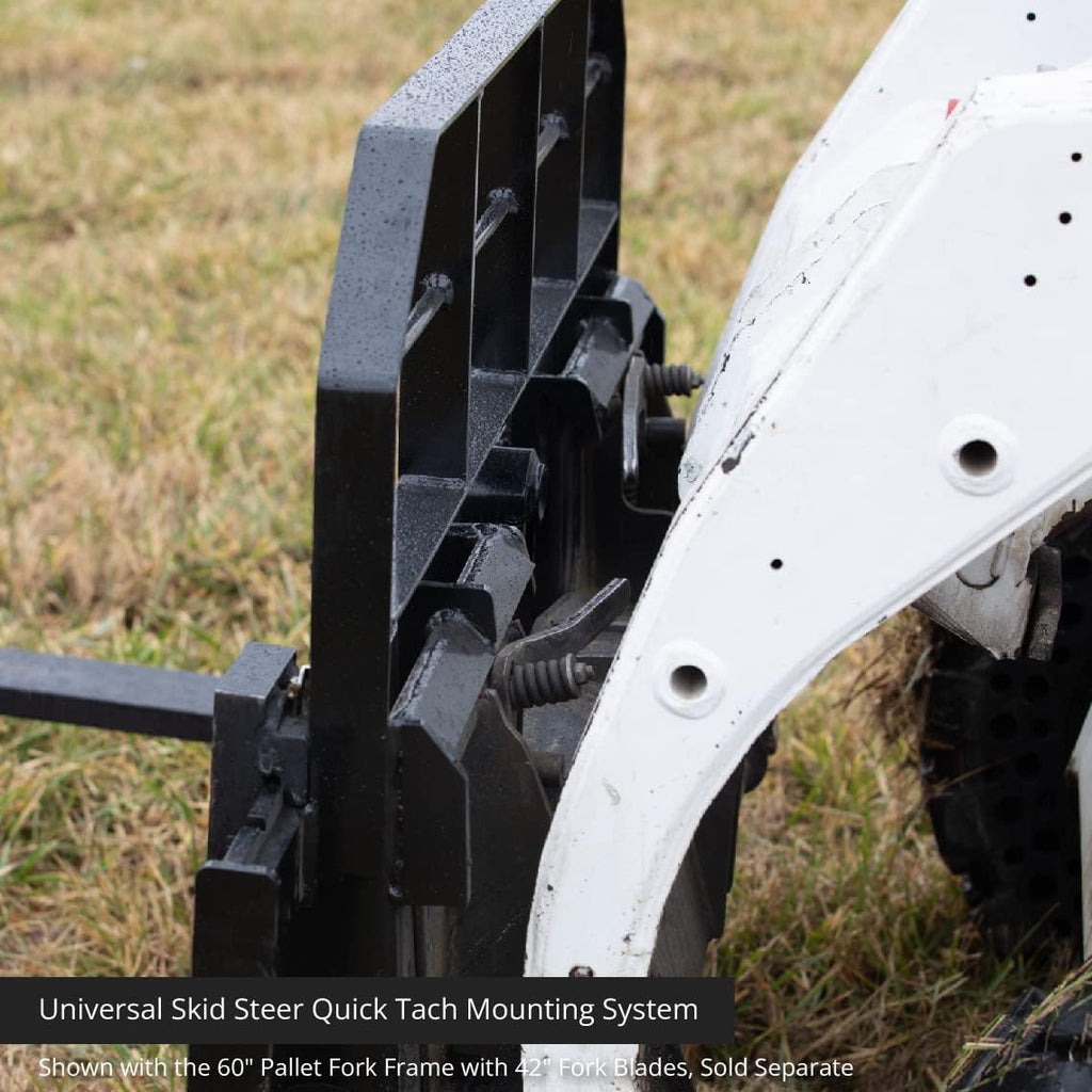 72-in Skid Steer Pallet Fork Frame Attachment, 5,500 LB Capacity Y828356