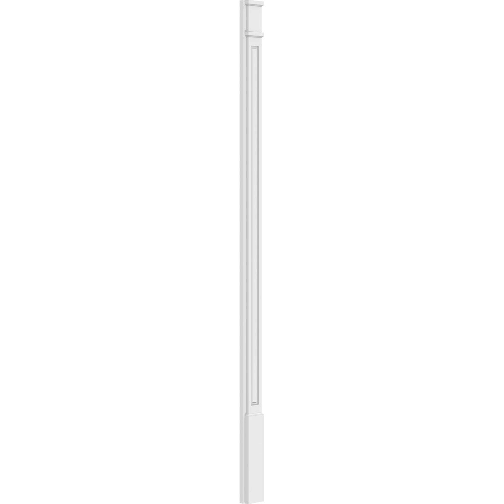 Raised Panel PVC Pilaster with Capital and Base (Pair) Y2312