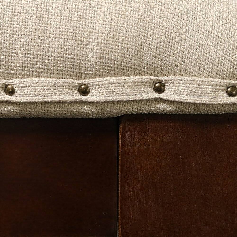 Tufted Textile Shelved Ottoman D91467