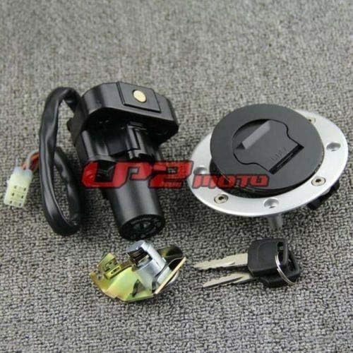 Ignition Switch Fuel Gas Cap Seat Lock Key for Suzuki GSX1300R Hayabusa 99-07 Pack of 2 C6613